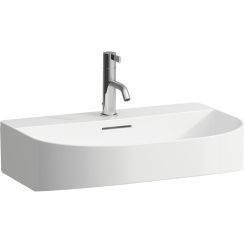 Laufen Sonar lavabo 60x42 cm semicircolare a parete bianco lucida H8163424001041