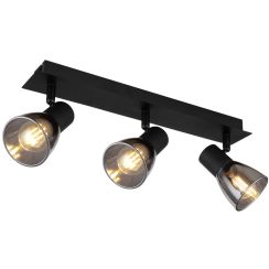Globo Lighting Claude lampada da soffitto 3x40 W nero-fumé 54307-3