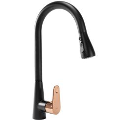 Rea Mild rubinetto da cucina verticale nero REA-B4801