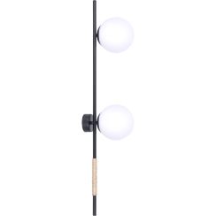 Kaja Tambo lampada da parete 2x40 W bianco-nero K-4954