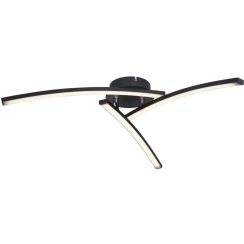 Globo Lighting Tansy I lampada da soffitto 1x18 W nero-opale 67129-18