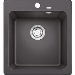 Blanco Naya 45 lavello in granito 51x46.5 cm grigio/grafite/inox 525223