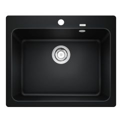 Blanco Naya 6 lavello in granito 61.5x51 cm nero 525941