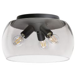 Rabalux Ursula lampada da soffitto 3x40 W nero-fumé 3189