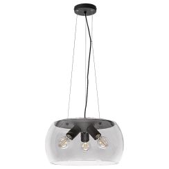 Rabalux Ursula lampada sospesa 3x40 W nero-fumé 3190