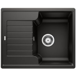 Blanco Zia 40 S lavello in granito 61.5x50 cm nero 526006