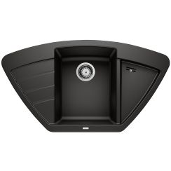 Blanco Zia 9 E lavello in granito 93x51 cm nero 526031