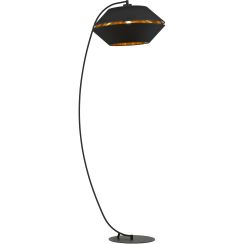 Emibig Piano lampada da terra 1x15 W nero-oro 1183/LP