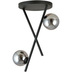 Emibig River lampada da soffitto 2x10 W nero-grafite 1196/2