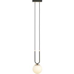 Emibig Glam lampada sospesa 1x10 W nero-opale 1112/1
