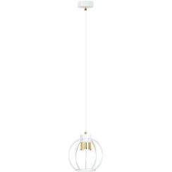 Emibig Ajax lampada sospesa 1x8 W bianco-oro 1224/1