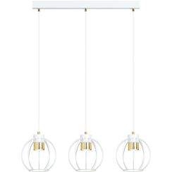 Emibig Ajax lampada sospesa 3x8 W bianco-oro 1224/3