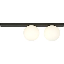 Emibig Fit lampada da soffitto 2x10 W nero-opale 1124/2