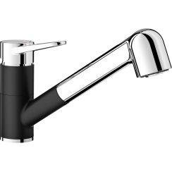 Blanco Wega-S II rubinetto da cucina verticale cromo-nero 526428