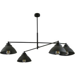 Emibig Maverick lampada da soffitto 4x15 W nero 1211/4