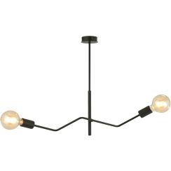 Emibig Frix lampada da soffitto 2x15 W nero 1126/2