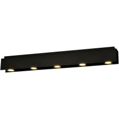 Emibig Kenno lampada da soffitto 5x8 W nero 1141/5