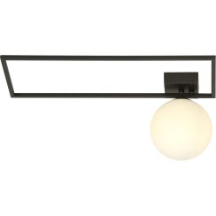 Emibig Imago lampada da soffitto 1x10 W nero-opale 1130/1A