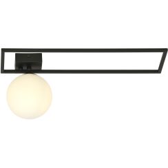 Emibig Imago lampada da soffitto 1x10 W nero-opale 1130/1B