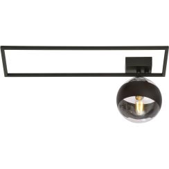 Emibig Imago Stripe lampada da soffitto 1x10 W nero-trasparente 1132/1A