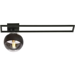 Emibig Imago Stripe lampada da soffitto 1x10 W nero-trasparente 1132/1C