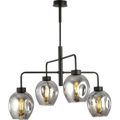 Emibig Lukka lampada da soffitto 4x15 W nero-grafite 1163/4