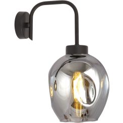 Emibig Lukka lampada da parete 1x15 W nero-grafite 1163/K1