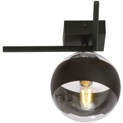 Emibig Imago Stripe lampada da soffitto 1x10 W nero-trasparente 1132/1G