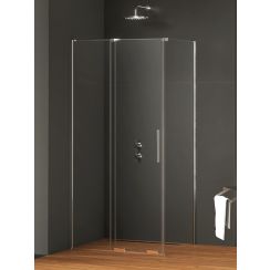 New Trendy Smart box doccia 140x90 cm rettangolare cromo lucida/vetro trasparente EXK-4041