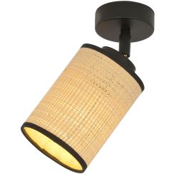 Emibig Yoga lampada da soffitto 1x15 W nero-beige 1151/1