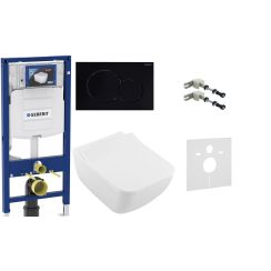 Set combi-Pack set con copriwater Villeroy & Boch Venticello 4611RSR1, modulo di installazione Geberit Duofix 111.320.00.5, 115.770.DW.5, 111.815.00.1, 156.050.00.1