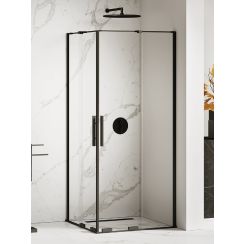New Trendy Smart Black box doccia 120x120 cm quadrato nero opaca/vetro trasparente EXK-4173