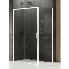 New Trendy Prime White box doccia 130x70 cm rettangolare bianco opaca/vetro trasparente D-0406A/D-0218B