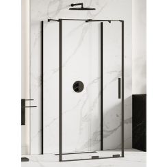 New Trendy Smart Black box doccia 140x80 cm rettangolare nero opaca/vetro trasparente EXK-4186