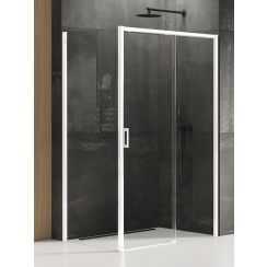 New Trendy Prime White box doccia 110x80 cm rettangolare bianco opaca/vetro trasparente D-0403A/D-0219B