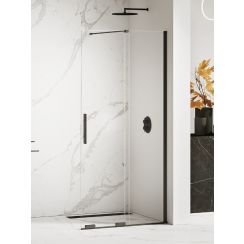New Trendy Smart Black parete doccia walk-in 160 cm nero opaca/vetro trasparente EXK-4197