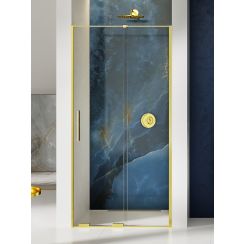 New Trendy Smart Light Gold porta doccia 130 cm scorrevole oro lucida/vetro trasparente EXK-4216