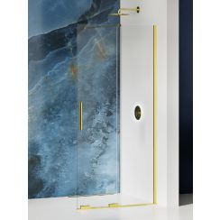 New Trendy Smart Light Gold parete doccia walk-in 90 cm oro lucida/vetro trasparente EXK-4294