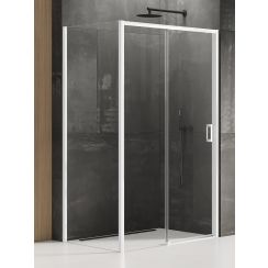 New Trendy Prime White box doccia 100x70 cm rettangolare bianco opaca/vetro trasparente K-1356
