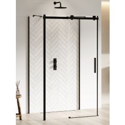 New Trendy Softi Black box doccia 120x80 cm rettangolare nero opaca/vetro trasparente EXK-3996