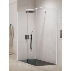 New Trendy New Modus White box doccia walk-in 140x80 cm rettangolare bianco opaca/vetro trasparente EXK-2288