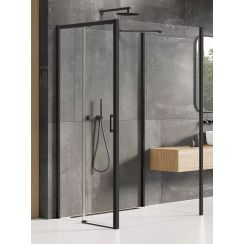 New Trendy Prime Black box doccia 120x90 cm rettangolare nero opaca/vetro trasparente K-0974
