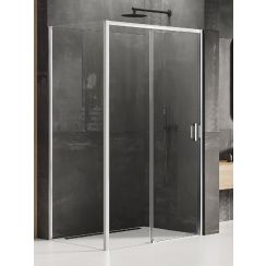 New Trendy Prime box doccia 150x80 cm rettangolare cromo lucida/vetro trasparente K-1217