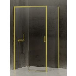 New Trendy Prime Light Gold box doccia 130x100 cm rettangolare oro lucida/vetro trasparente D-0426A/D-0225B