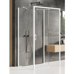 New Trendy Prime White box doccia 160x100 cm rettangolare bianco opaca/vetro trasparente K-1059