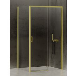 New Trendy Prime Light Gold box doccia 140x80 cm rettangolare oro lucida/vetro trasparente D-0429A/D-0223B