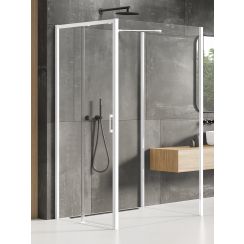 New Trendy Prime White box doccia 120x120 cm quadrato bianco opaca/vetro trasparente K-1569