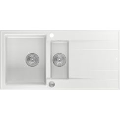 Quadron Evan lavello graniteq 100x50 cm bianco HQE510050U1_BS_P2O