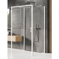 New Trendy Prime White box doccia 160x70 cm rettangolare bianco opaca/vetro trasparente K-1028