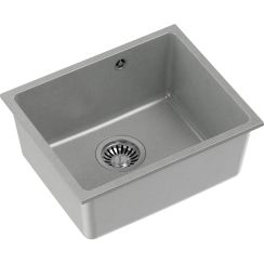 Quadron Alec lavello graniteq 46x37.5 cm grigio/grafite/inox HQA4640SZK